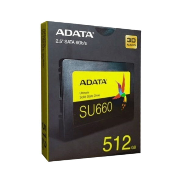 ADATA Ultimate 512 GB SATA SSD (SU660) 2.5 Inch (Laptop | Dekstop | AIO) - Warranty 3 Years