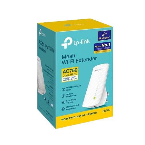 Tp Link RE200 Dual Band AC750 Mesh Wi-Fi Range Extender
