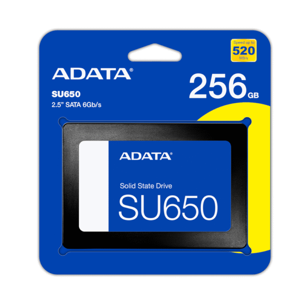 ADATA SU650 256GB SATA SSD ASU650SS-256GT-R - 3 Years Warranty